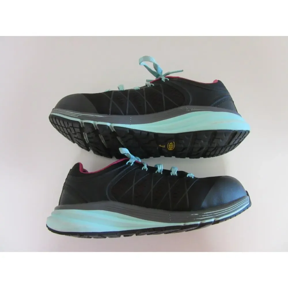 KEEN Black & Green Konnectfit 8.5M Carbon Fibre Toe Low Top Lace Up Sneakers